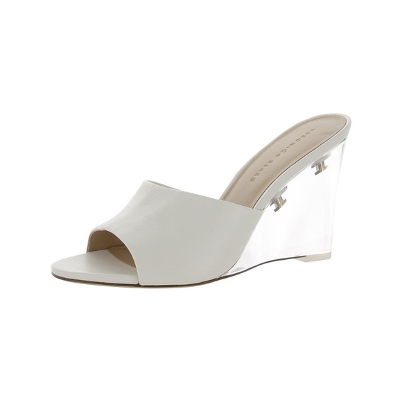 VERONICA BEARD Dali Lucite Wedge in Coconut - Picture 6 of 9